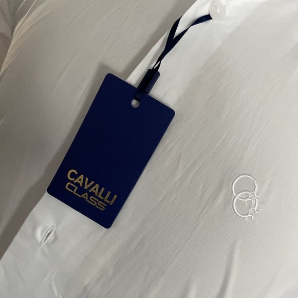 Brand new Cavalli Class men's white dress shirt - Picture 7 of 9